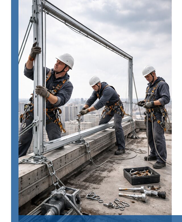 Монтаж крышных рекламных конструкций под ключ в Каменке