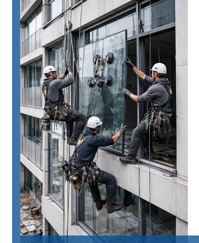 Фасадное остекление и монтаж витражей зданий в Каменке под ключ