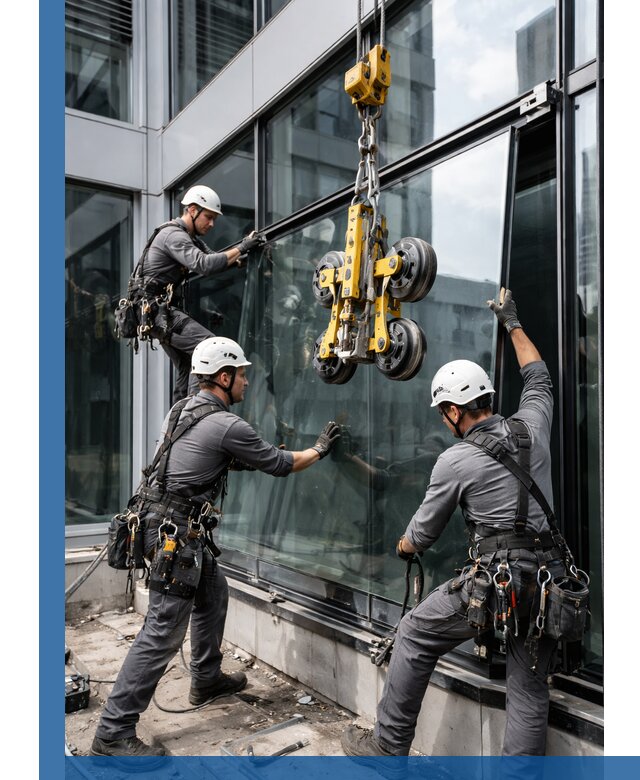 Структурное остекление фасадов в Каменке монтаж и обслуживание