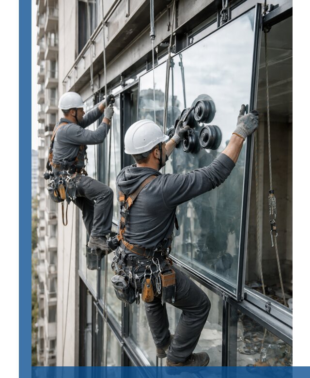 Витражное остекление фасадов и лоджий в Каменке под ключ