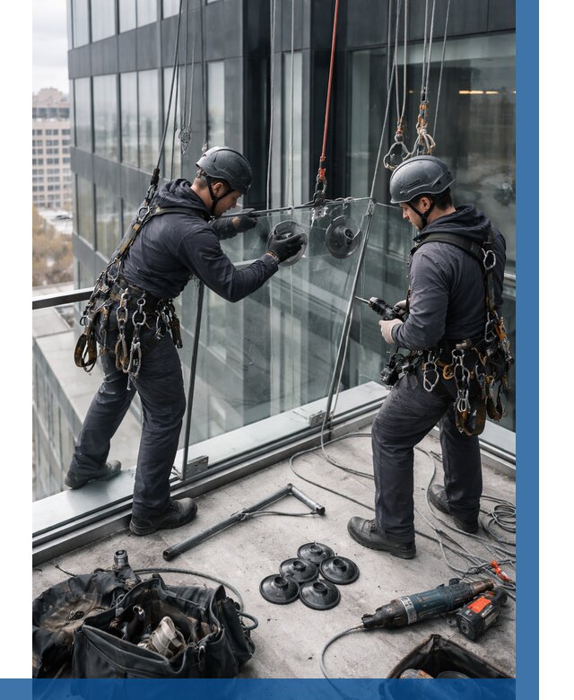 Монтаж стеклянных ограждений в Каменке от 2529 р. | ВЫСОТНИК-Кам