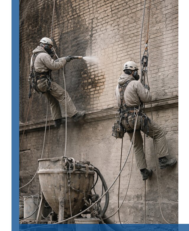 Пескоструйная очистка фасадов в Каменке профессионально