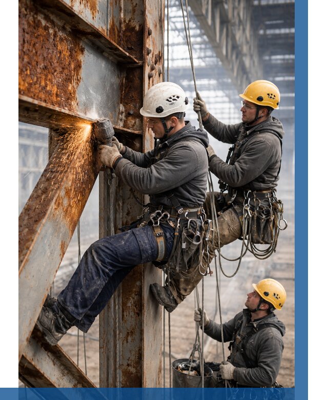 Зачистка металла от ржавчины в Каменке от 354 р. | ВЫСОТНИК-Кам