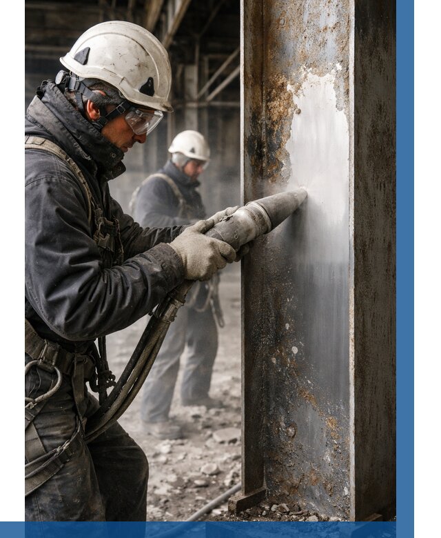 Удаление старой краски с металла в Каменке от 455 р. | ВЫСОТНИК-Кам