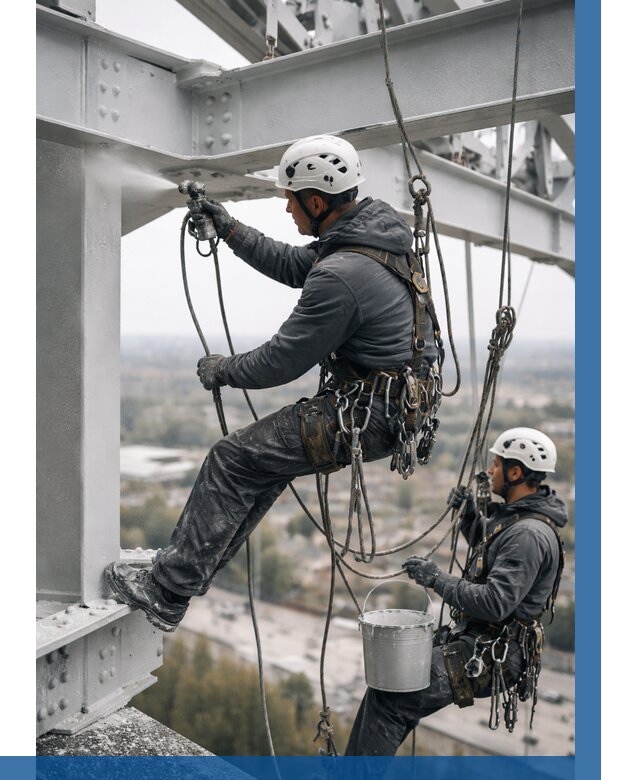 Покраска металлоконструкций на высоте в Каменке 354 р |ВЫСОТНИК-Кам