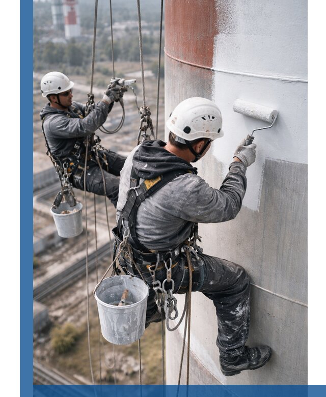 Покраска дымовых труб в Каменке: антикоррозийная защита и восстановление