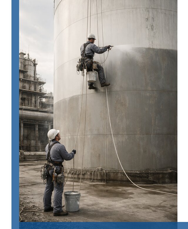 Покраска стальных резервуаров и емкостей в Каменке профессионально