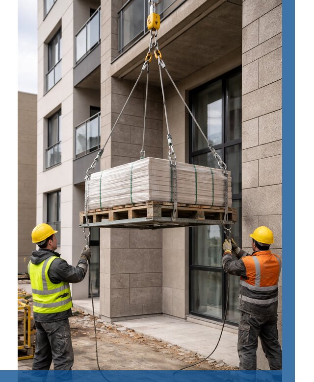 Подъем керамогранита на этаж в Каменке от 3540 р. | ВЫСОТНИК-Кам