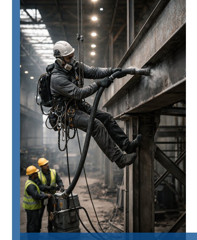 Обеспыливание конструкций в цехах промышленного производства в Каменке