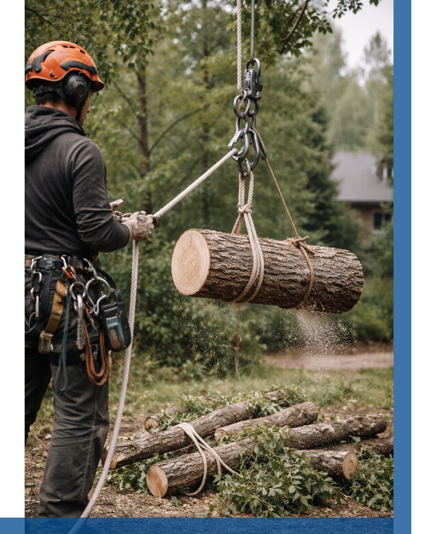 Валка деревьев частями в Каменке от 7586 р. | ВЫСОТНИК-Кам