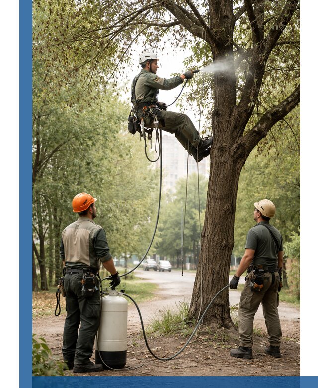 Обработка деревьев от вредителей в Каменке профессиональная защита