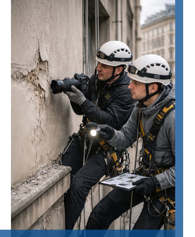 Фотофиксация дефектов фасада в Каменке от 4552 р. | ВЫСОТНИК-Кам